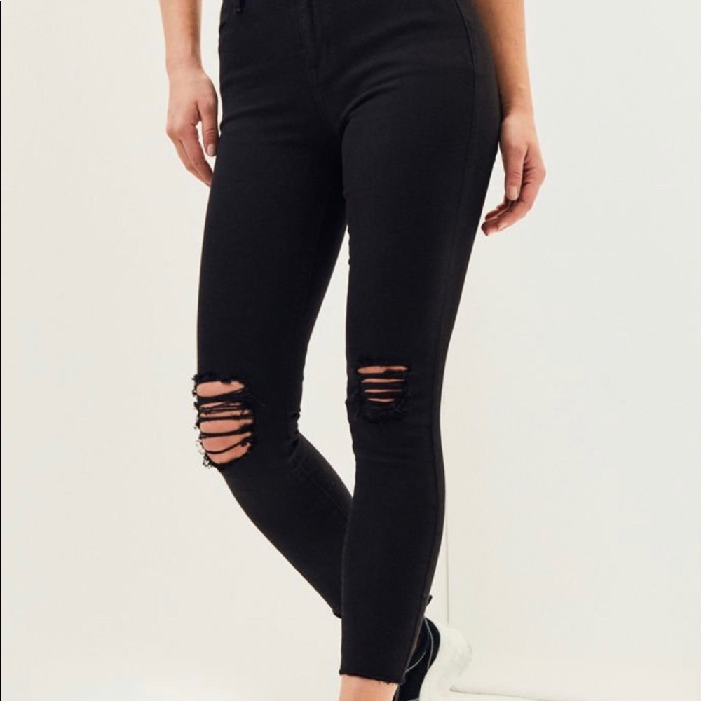 PacSun Eagle High Rise Ankle Jeggings Black